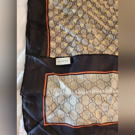 gucci bee silk scarf|gucci jacquard scarf.